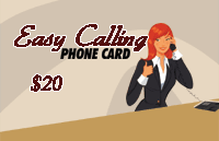 Easy Calling Phonecard $20 - International Calling Cards