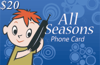 All Seasons $20 - International Calling Cards