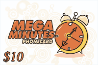 Mega Minutes Phonecard $10 - International Calling Cards