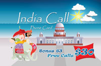 India Call $30 - International Calling Cards